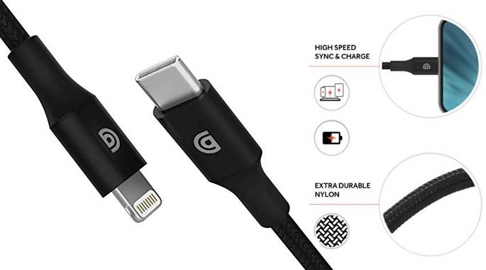 Griffin Type C to Lightning Cable for iPhone XS Max