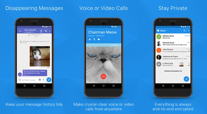 Signal - Best Kik messenger alternatives