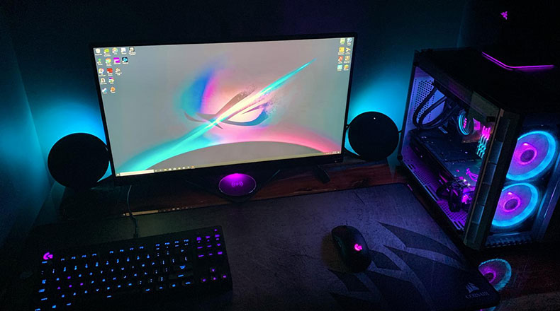 Corsair Crystal 280X RGB - Full PC Desk setup 2024