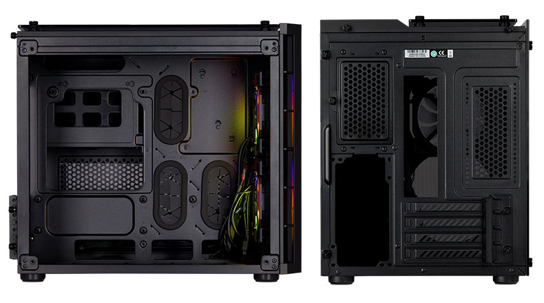 Corsair Crystal 280X RGB - Mini-ITX RGB PC case internal Design