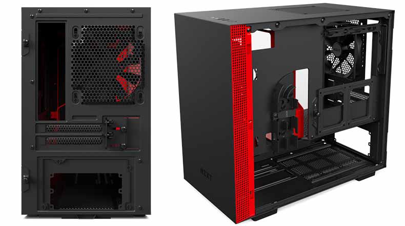 NZXT H200i - Back and right side panel - cable management