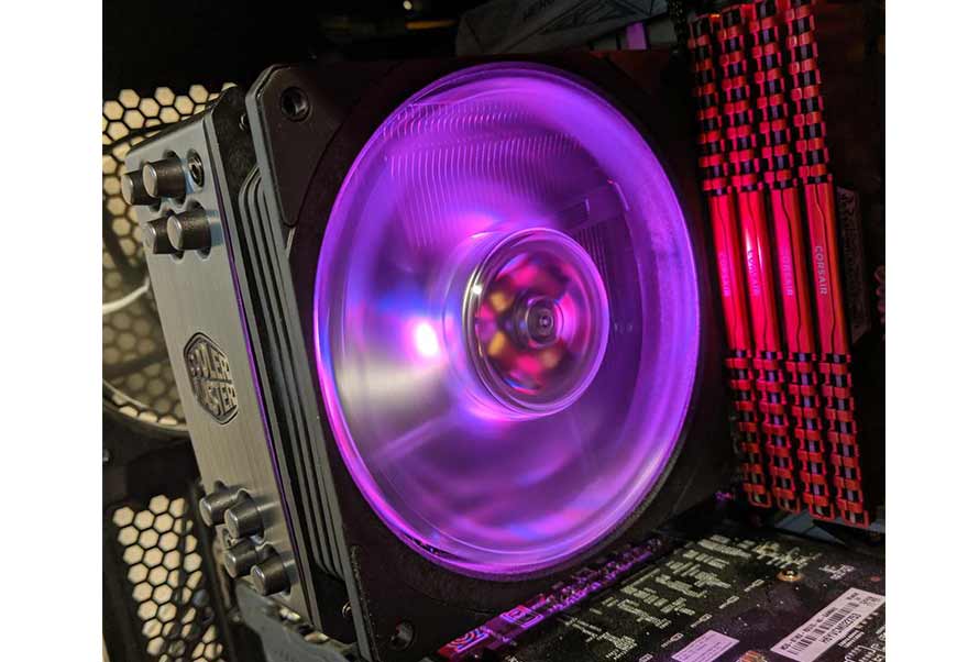 Cooler Master Hyper 212 Evo RGB Black CPU Cooler with an AMD Ryzen 5 3600