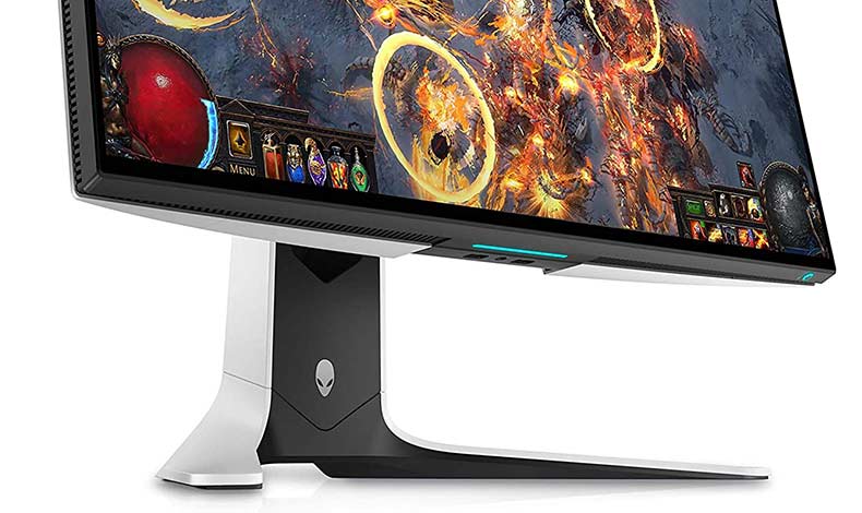 Alienware AW2721D - High Refresh Rate 240Hz Gaming Monitor - Bottom IO