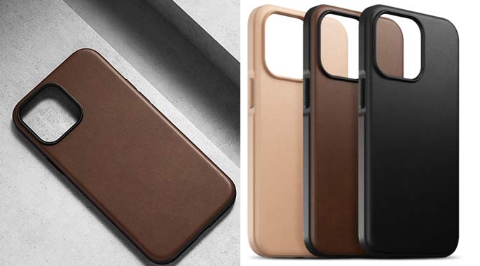 Nomad Rugged Leather Cases for iPhone 13 Pro Max